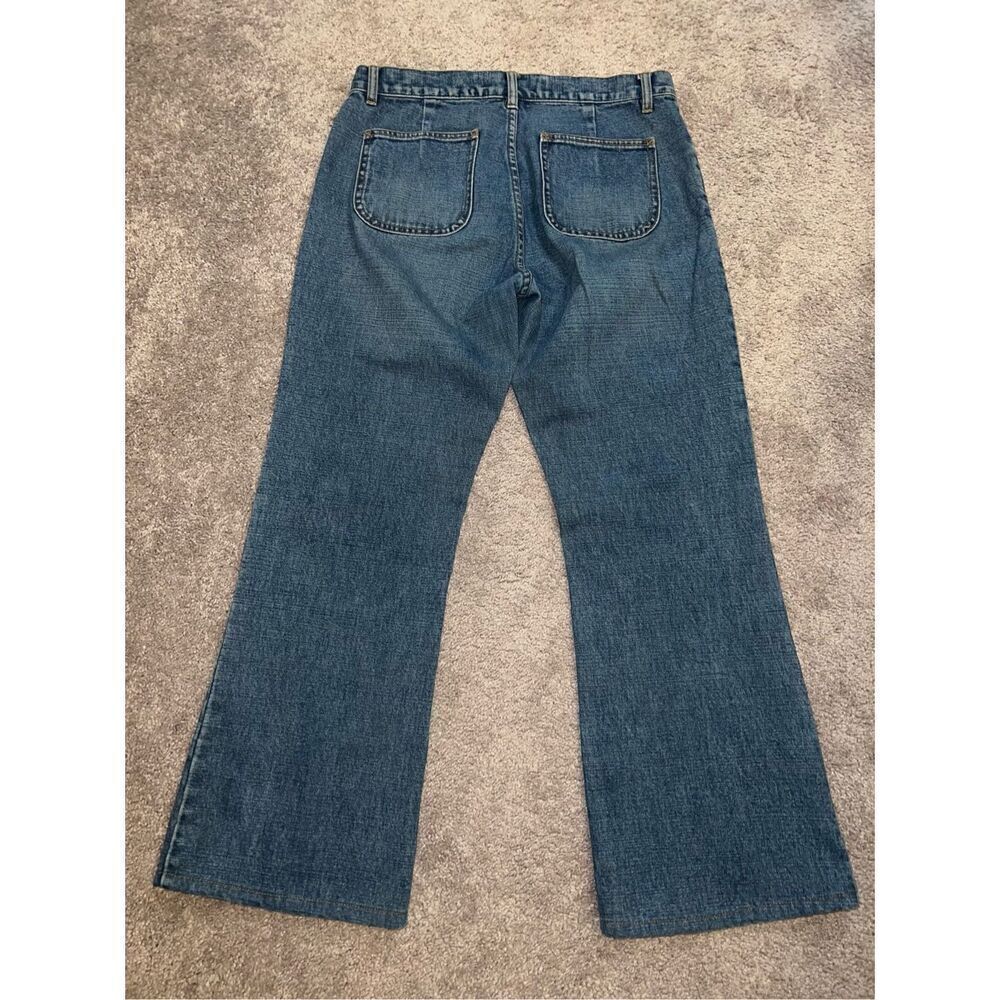 Women’s GAP Flare 100% Cotton Medium Wash Jeans 10 - Picture 8 of 10